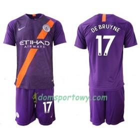 Koszulka Manchester City De Bruyne 17 Dziecięcy Trzeci Koszulki Piłkarskie 2018-2019 Krótki Rękaw